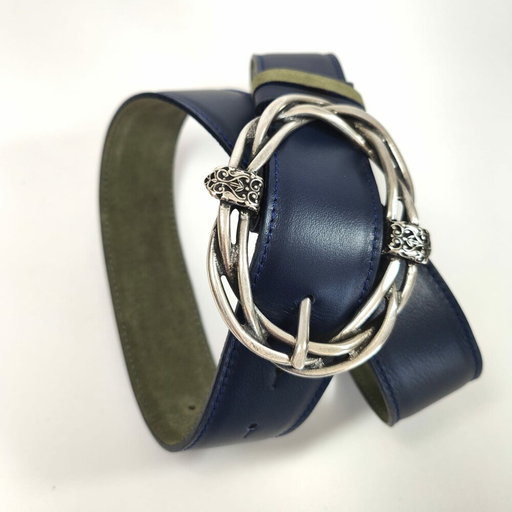 Ceinture reversible femme Marine / Kaki